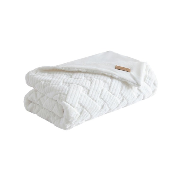 Koolaburra by UGG 50x70 Throw Blanket White NWT Faux Fur Cozy Oversized Soft New - Picture 1 of 4